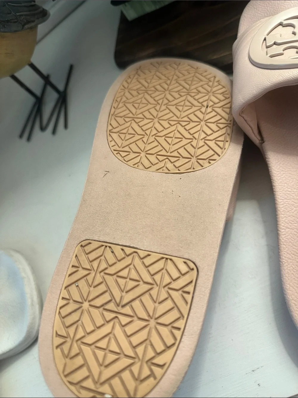 Tory Burch Blush Pink Slides size 7